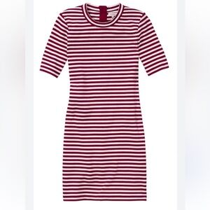 Sunday Best Red and White Striped Mini Dress 2 Aritzia Nautical Short Sleeves